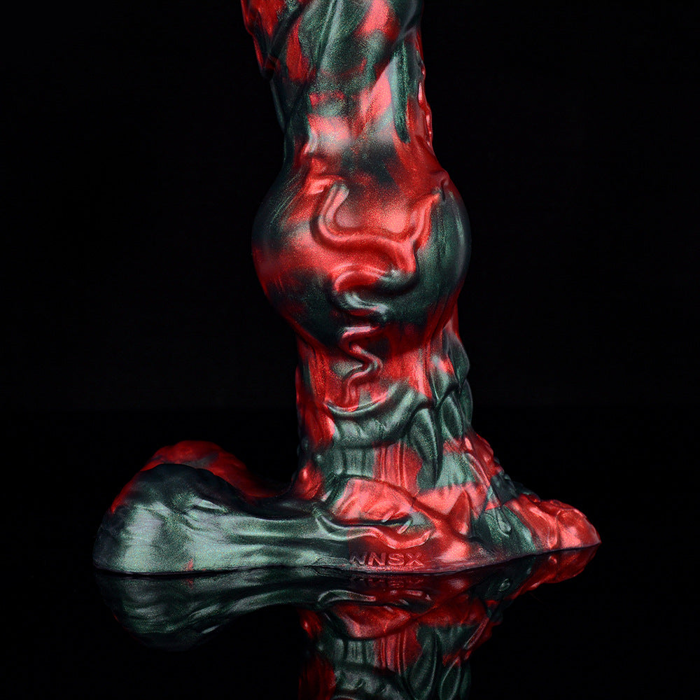 8 Inch Fantasy Knot Silicone Dog Dildo