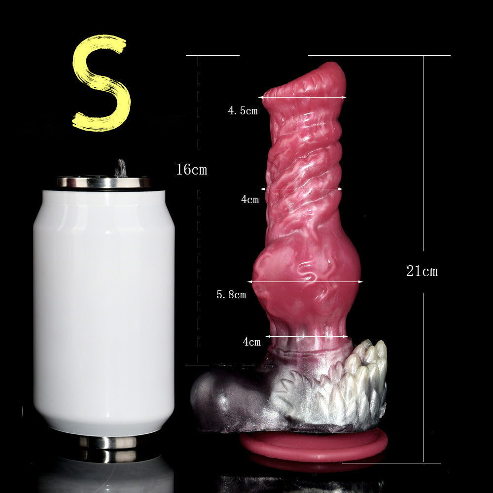 Pink Furry Werewolf Knot Monster Dildo