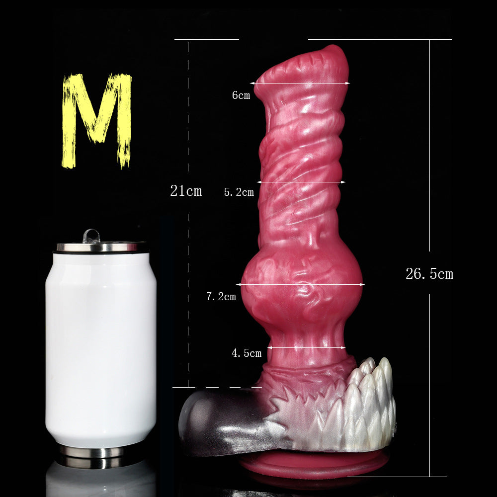 Pink Furry Werewolf Knot Monster Dildo