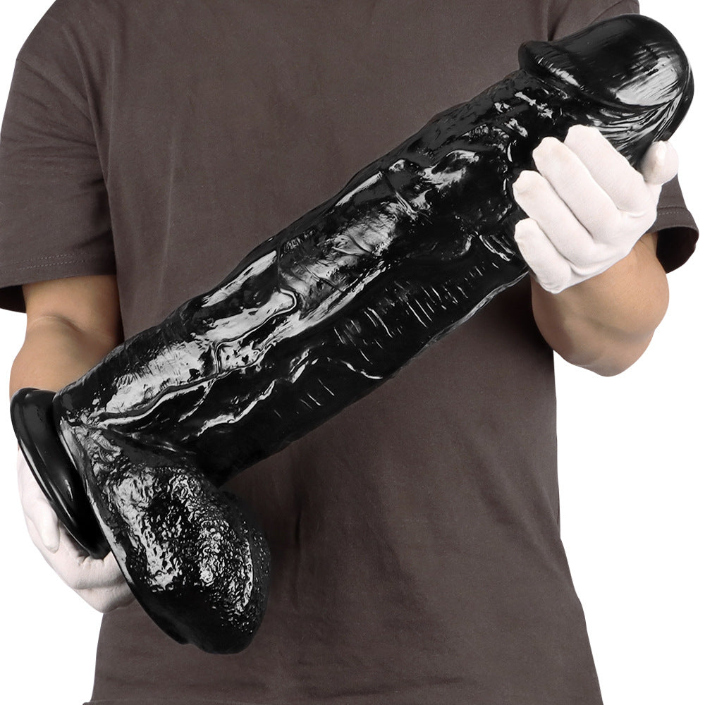 Extreme Dildo Black 18 Inch Super Thick