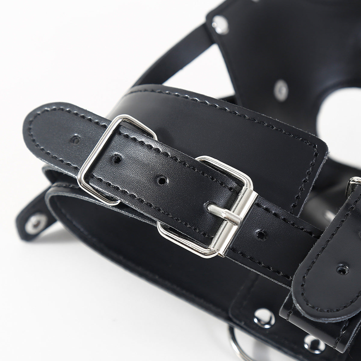 Open Mouth Gag Bondage BDSM Dildo Mask