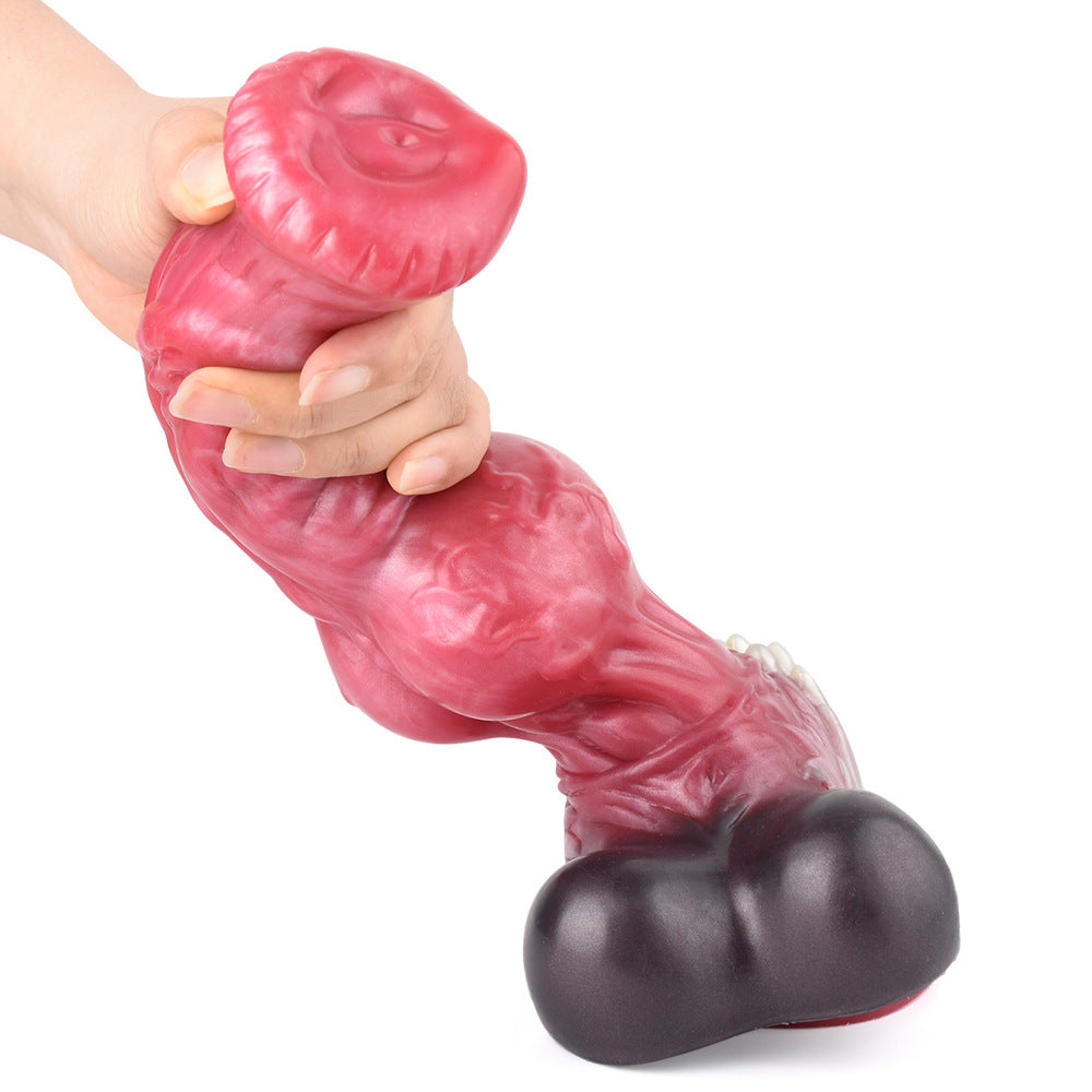 Pink Furry Werewolf Knot Monster Dildo