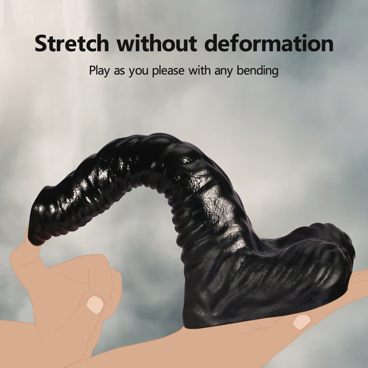 Black Elephant Trunk Fantasy Dildo