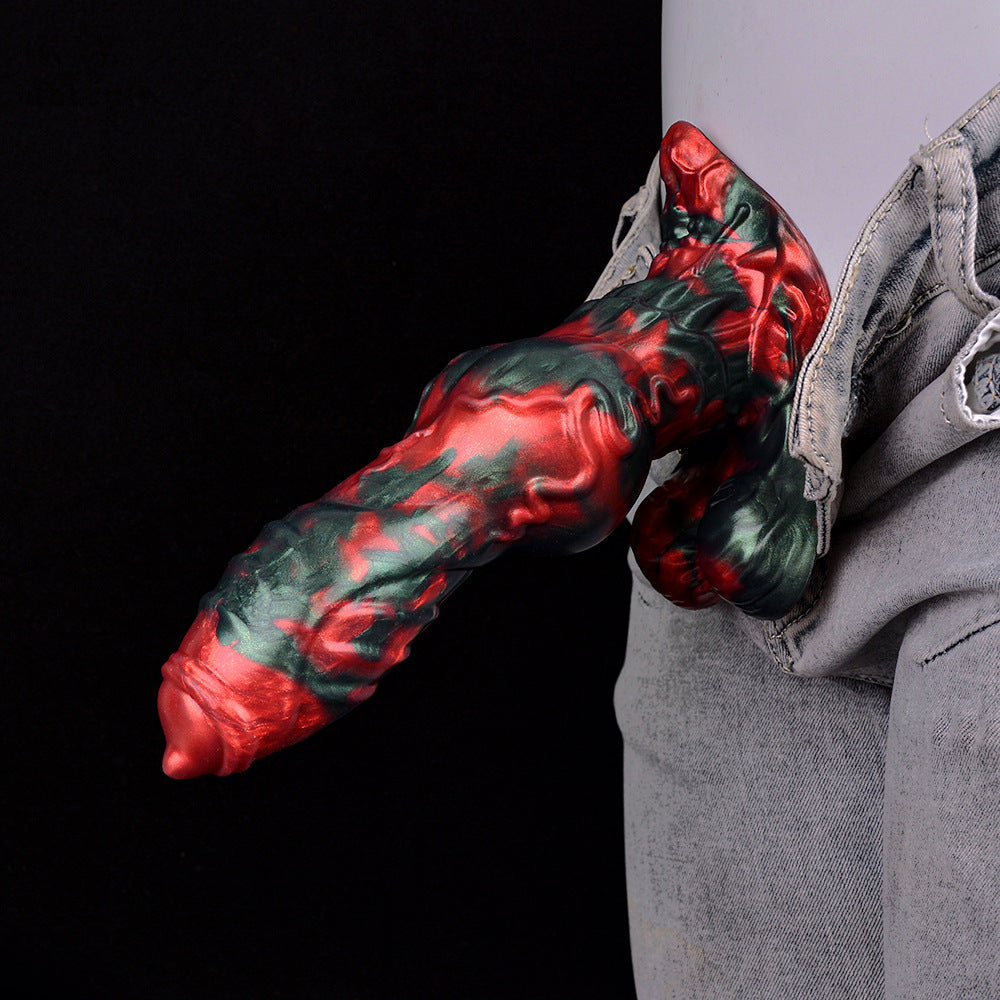 8 Inch Fantasy Knot Silicone Dog Dildo