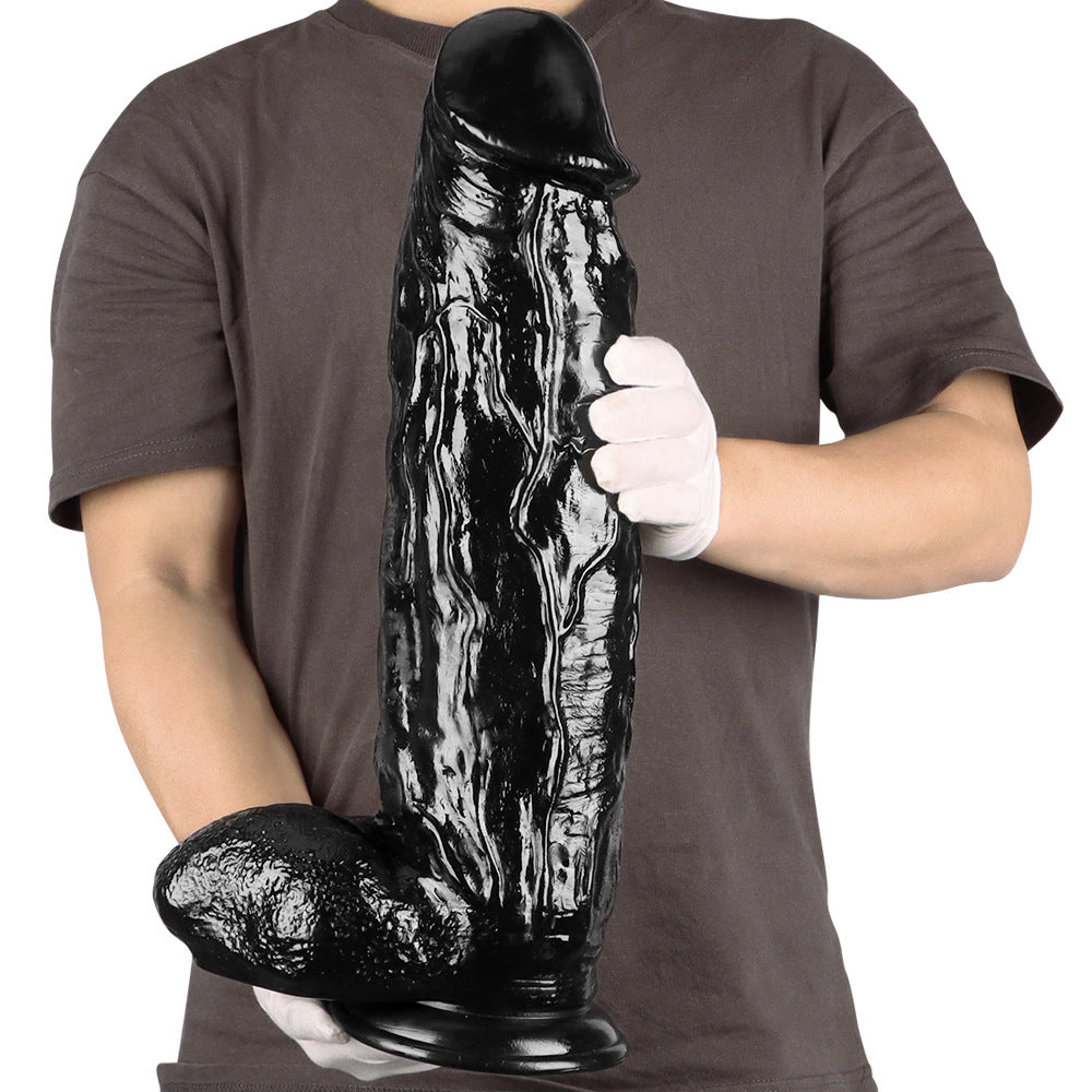 Extreme Dildo Black 18 Inch Super Thick