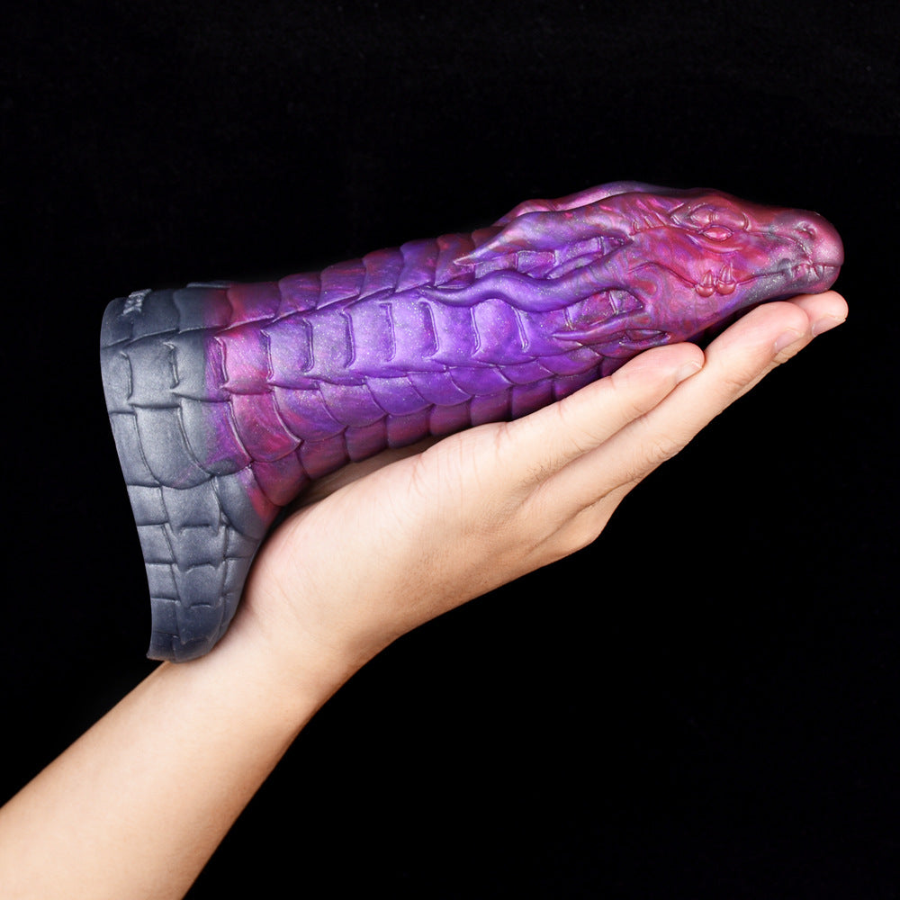 7 Inch Purple Monster Dragon Penis Sleeve