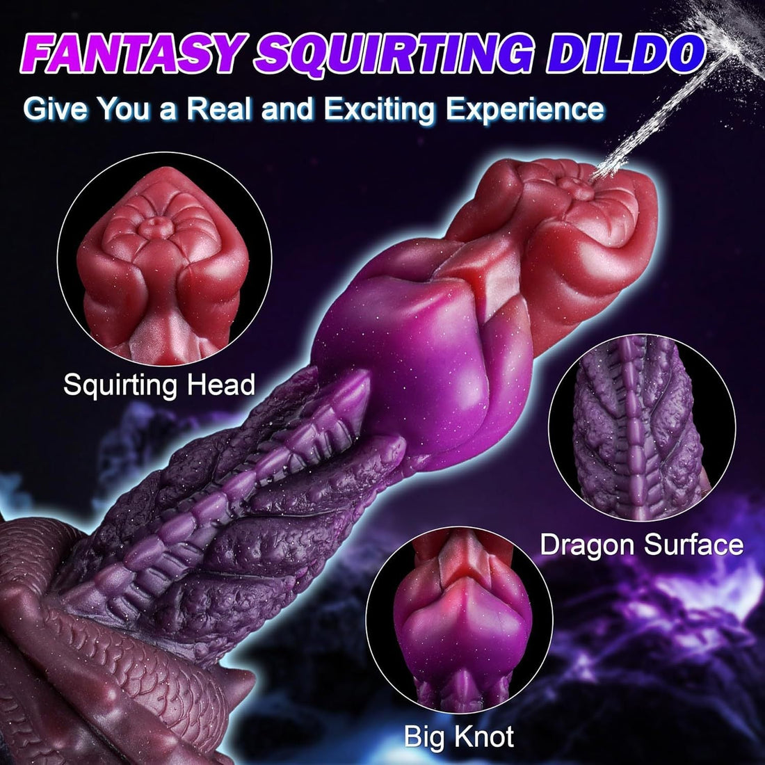 7 Inch Alien Squirting Dragon Dildo