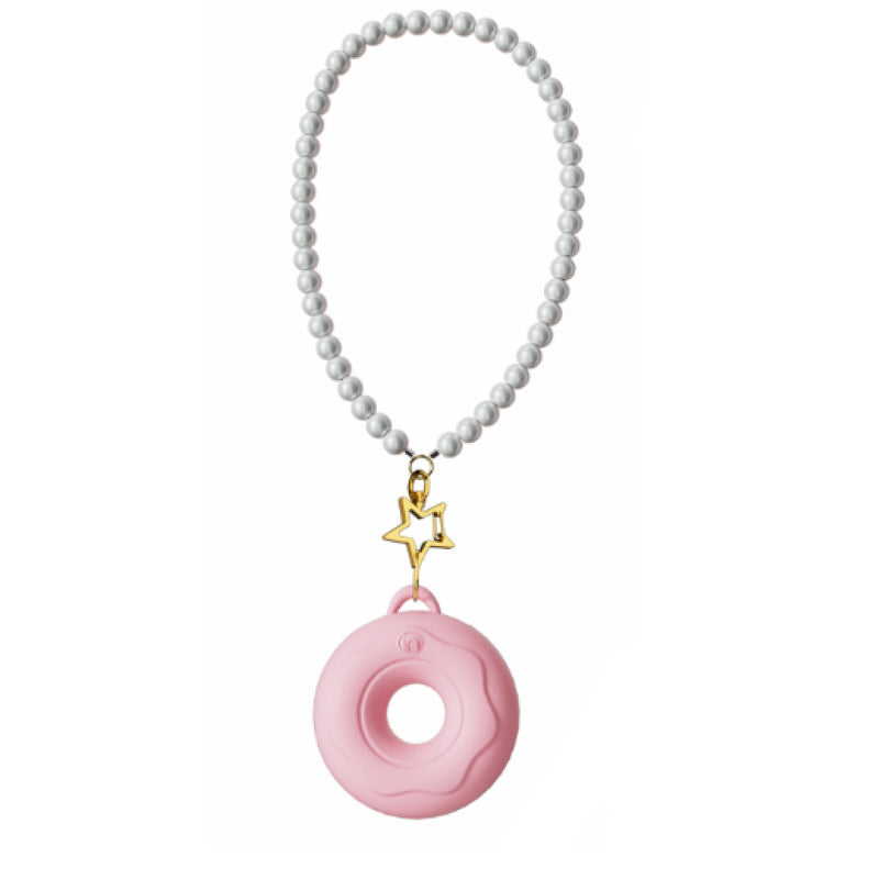 Pink Donut Necklace Cute Vibrator Sex Toy