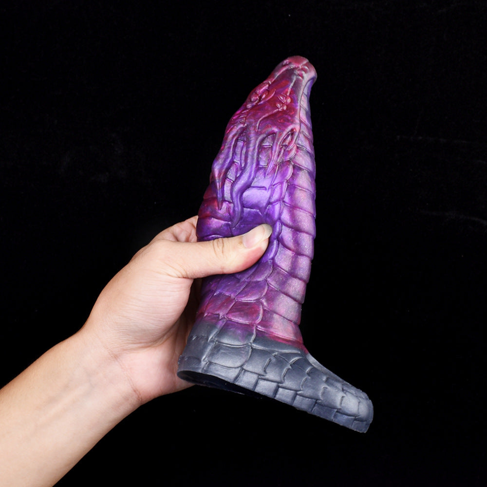 7 Inch Purple Monster Dragon Penis Sleeve