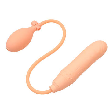 6 Inch Silicone Flesh Colored Inflatable Dildo