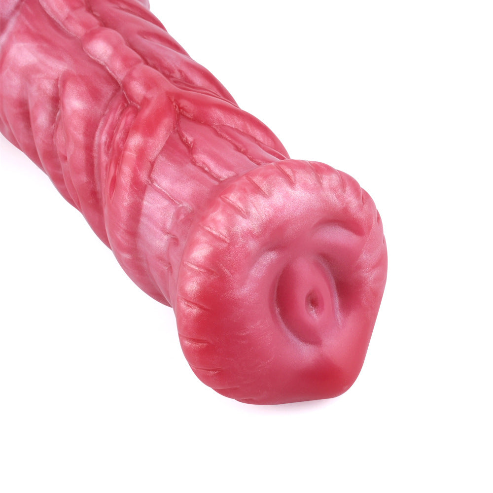 Pink Furry Werewolf Knot Monster Dildo