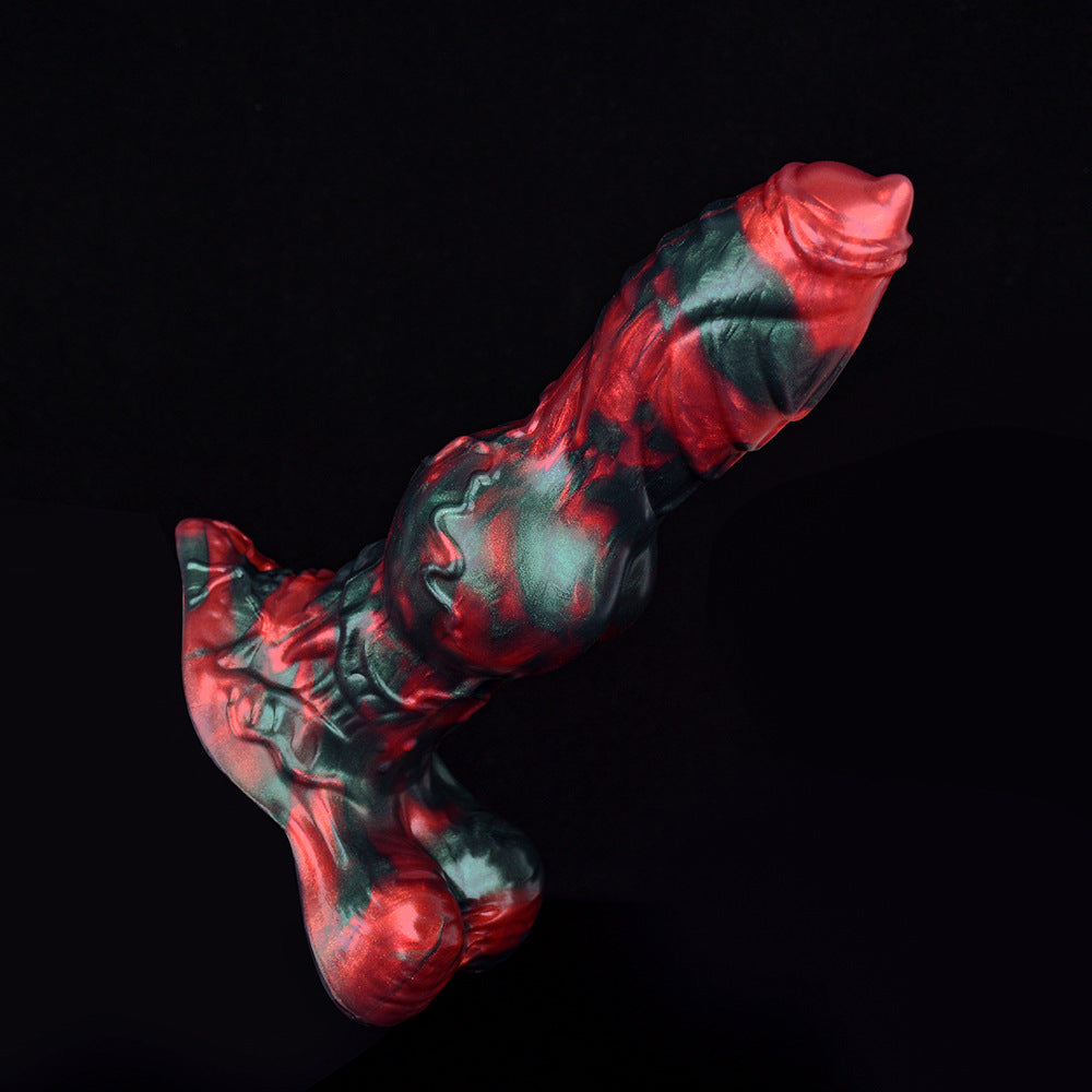 8 Inch Fantasy Knot Silicone Dog Dildo
