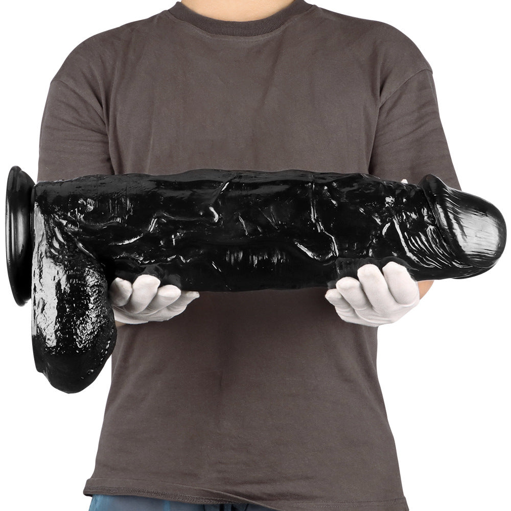 Extreme Dildo Black 18 Inch Super Thick