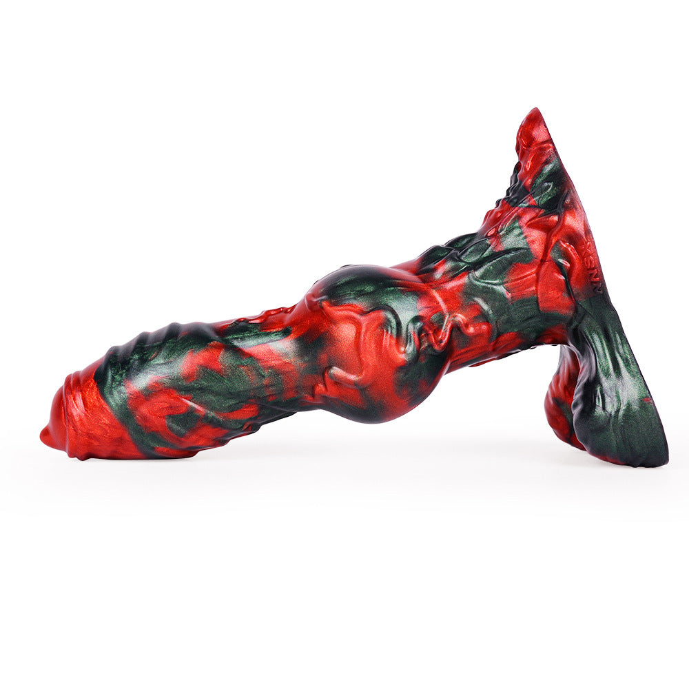 8 Inch Fantasy Knot Silicone Dog Dildo