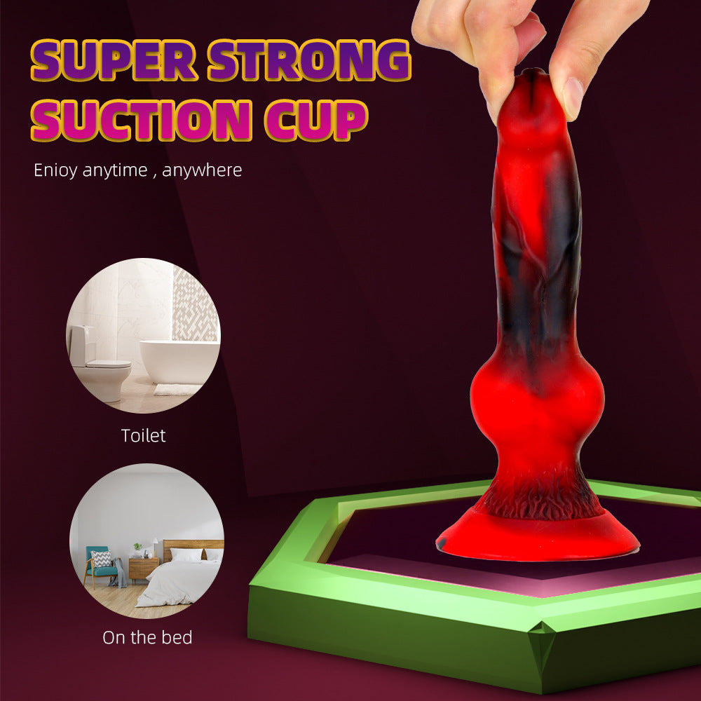 7 Inch Silicone Knot Hellhound Dildo