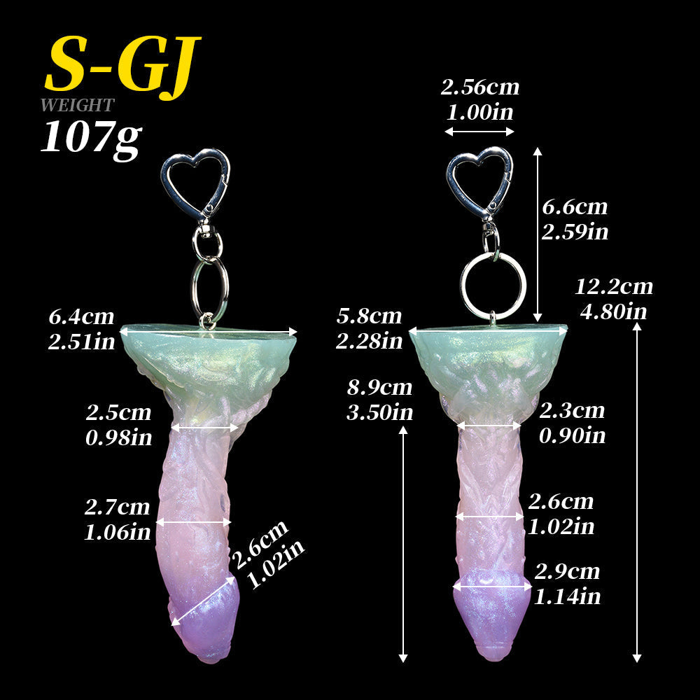 8 Inch Silicone Fantasy Curved Dildo