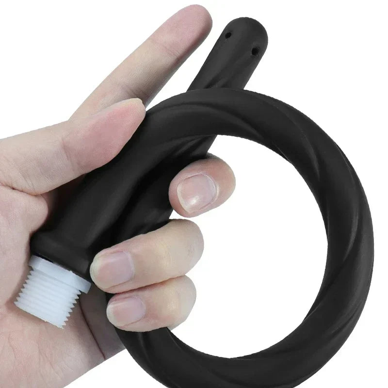 16 Inch Black Shower Anal Irrigator