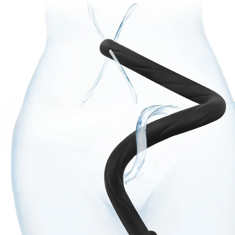 16 Inch Black Shower Anal Irrigator