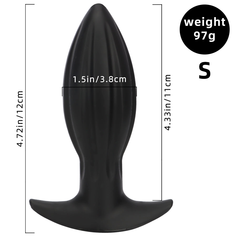 Elliptical Conical Silicone Giant Butt Plug Kit