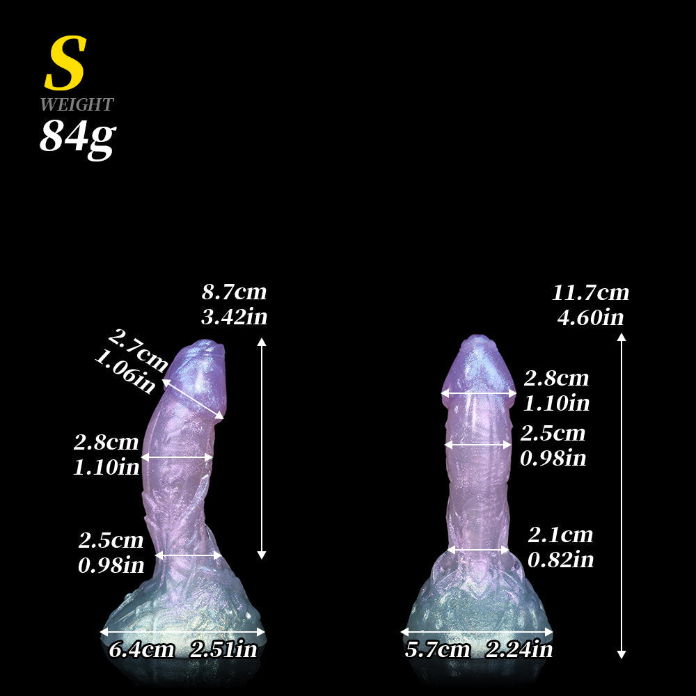 8 Inch Silicone Fantasy Curved Dildo