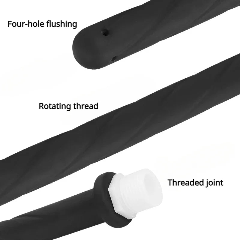 16 Inch Black Shower Anal Irrigator