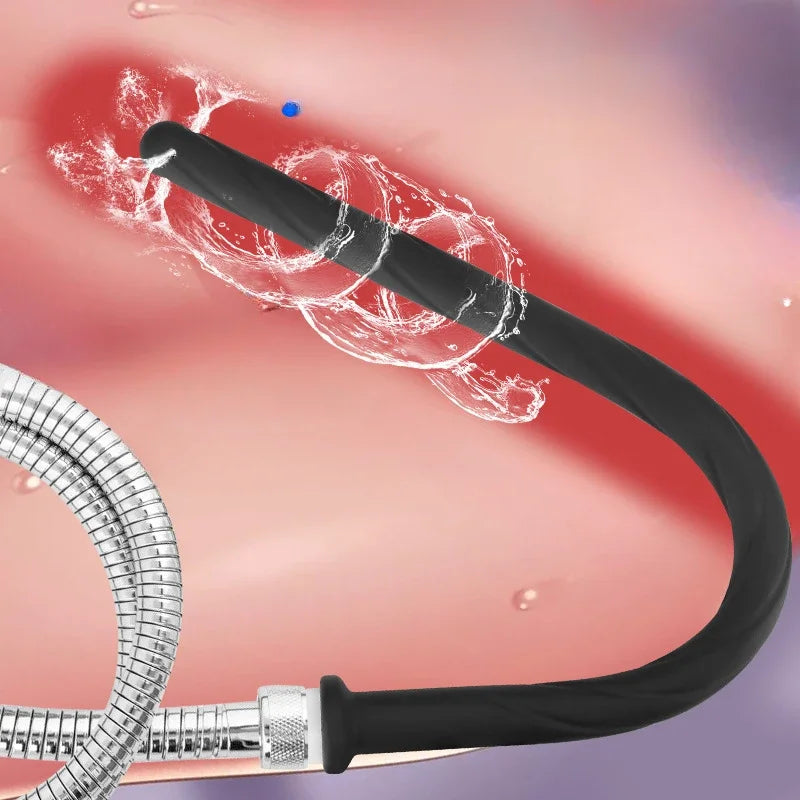 16 Inch Black Shower Anal Irrigator