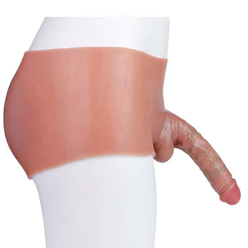 7.5 Inch Silicone Wearable Hollow Dildo Pants