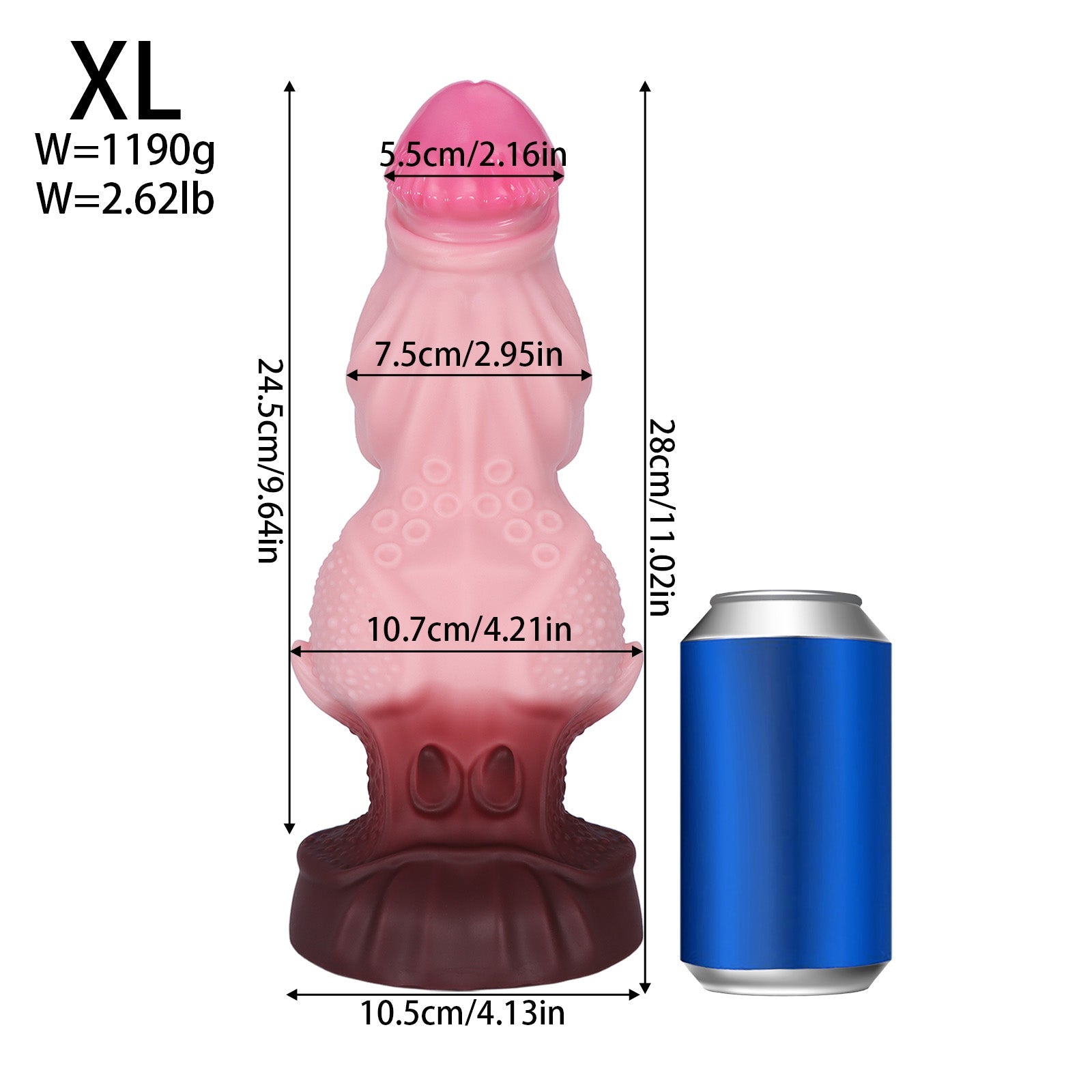 Biggest Anal Toy Pink Monster Knot Dildo