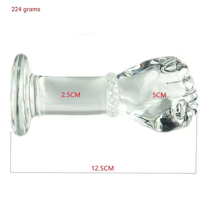 4 Inch Small Fist Glass Anal Plug