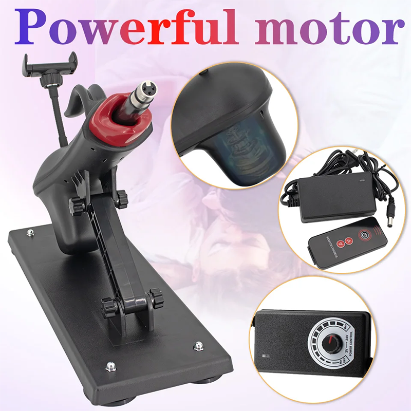 Black Remote Controlled Adjustable Powerful Sex Machine