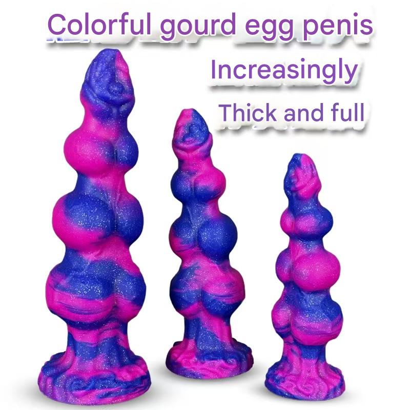 Colorful Glitter Huge Dog Knot Dildo