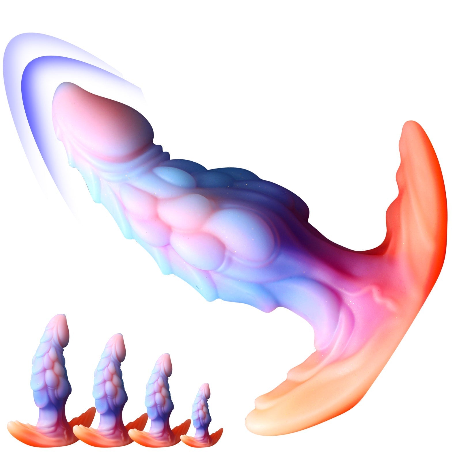 Colorful Silicone Dragon Butt Plug Anal Dilation