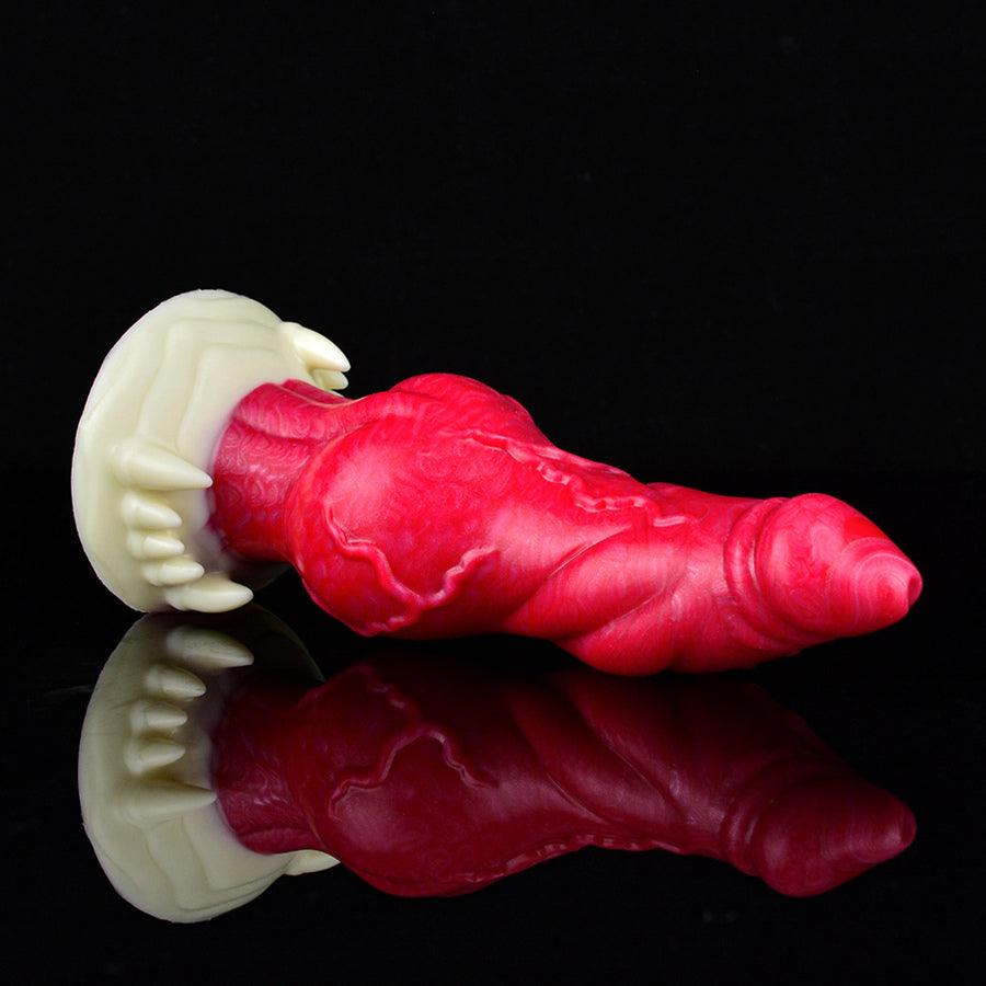 Red Spiked 7 Inch Monster Dog Dildo