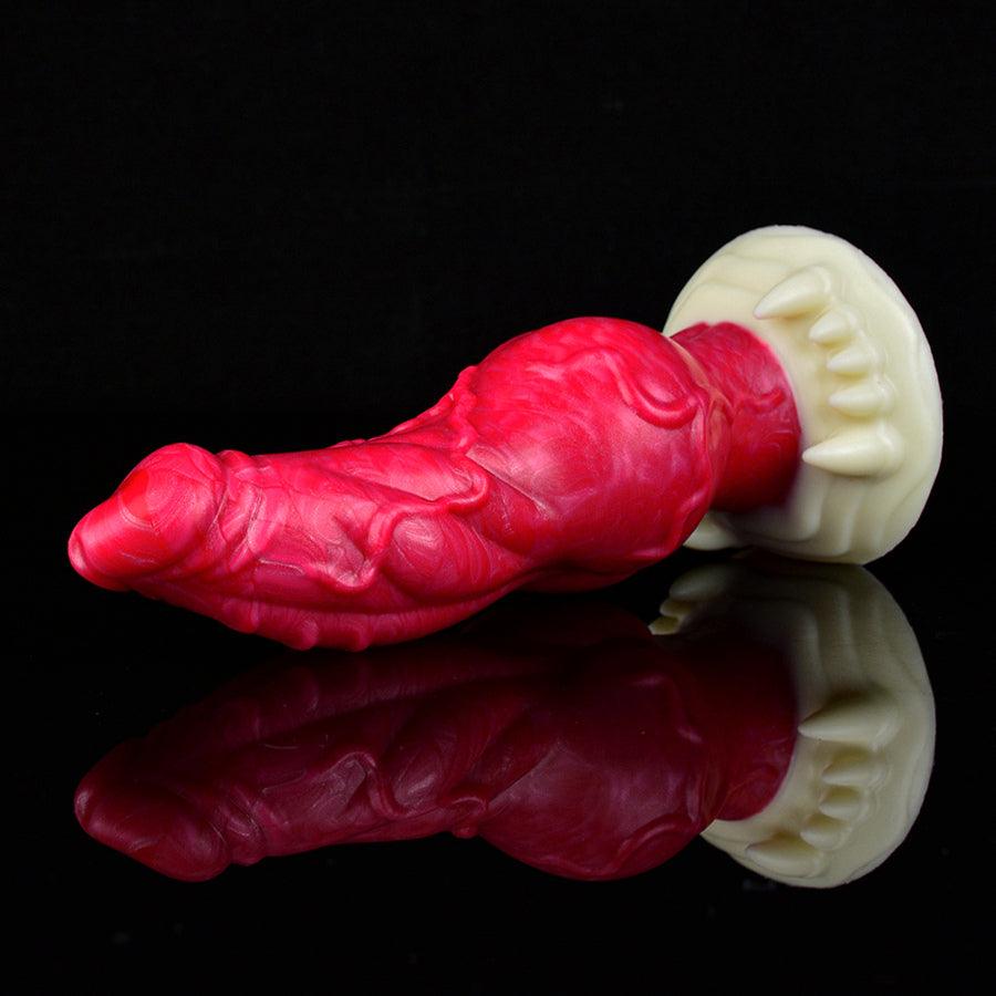 Red Spiked 7 Inch Monster Dog Dildo