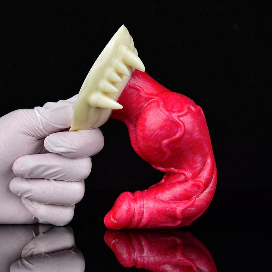 Red Spiked 7 Inch Monster Dog Dildo