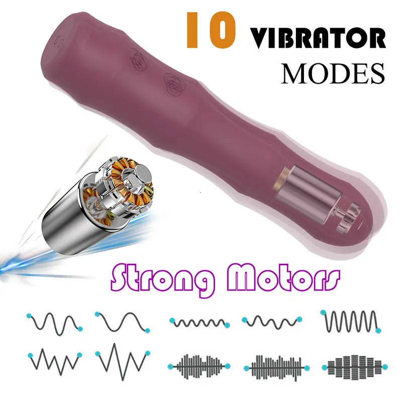 Purple Wand Bamboo Silicone G Spot Masturbator