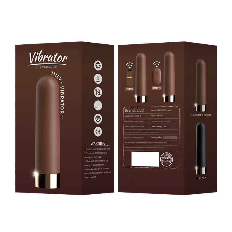 Remote Control Bullet Vibrator Brown Small
