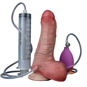 Realistic 6 Inch Inflatable Squirting Dildo