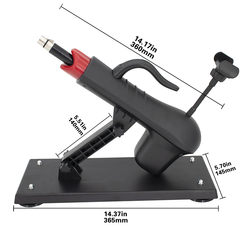 Black Remote Controlled Adjustable Powerful Sex Machine