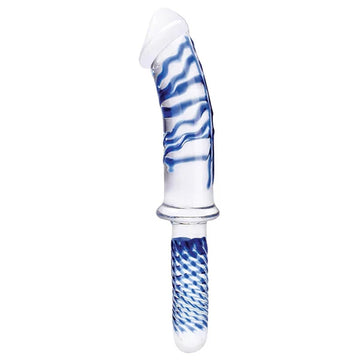 Large 11 Inch Glass Dildo With Handle