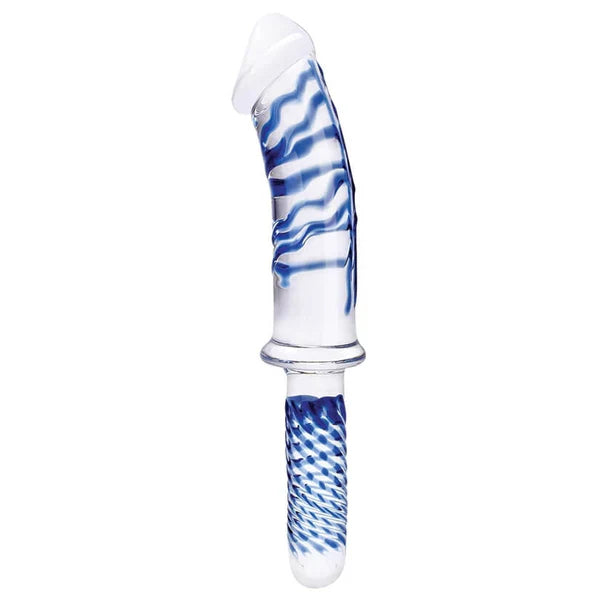 Large 11 Inch Glass Dildo With Handle