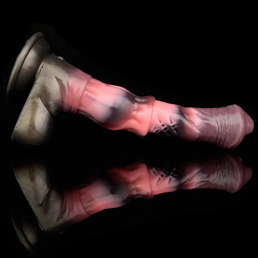 9.8 Inch Platinum Silicone Fantasy Horse Dildo