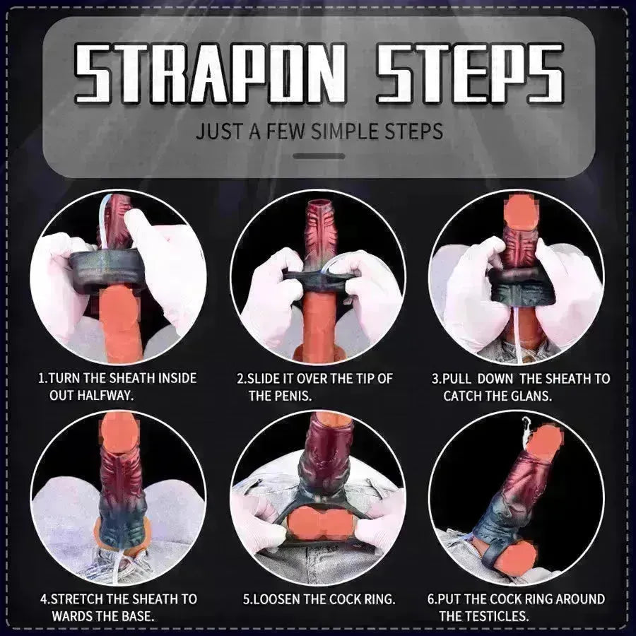 5 Inch Open Tentacle Ejaculating Penis Sleeve