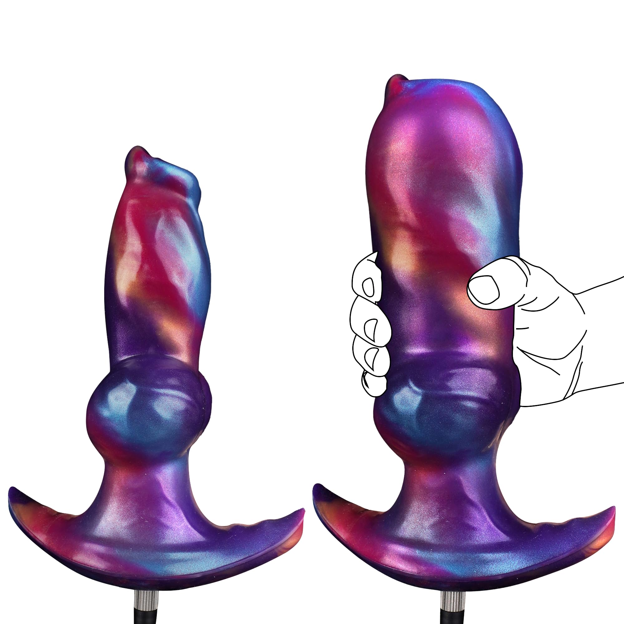 6 Inch Fantasy Dog Knot Inflatable Anal Plug