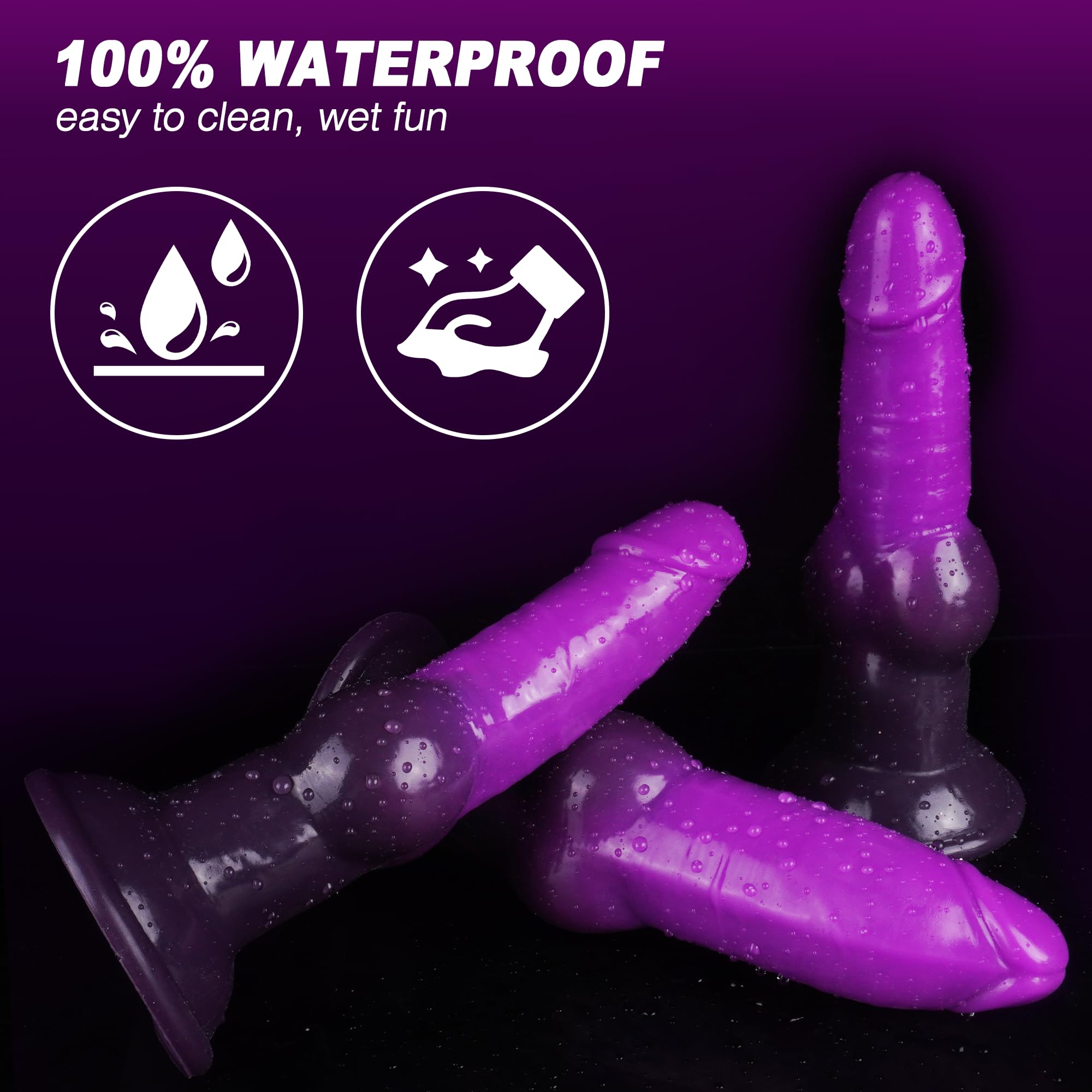7 Inch Purple Animal Inflatable Knot Dildo