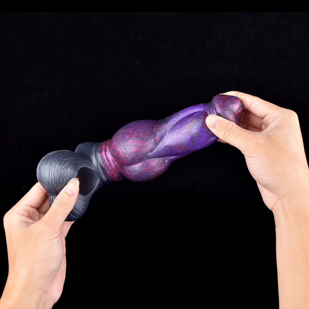7 Inch Purple Monster Knot Penis Sleeve