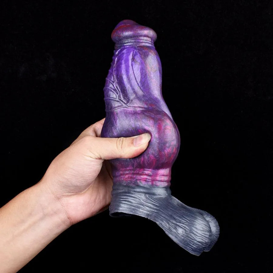 7 Inch Purple Monster Knot Penis Sleeve