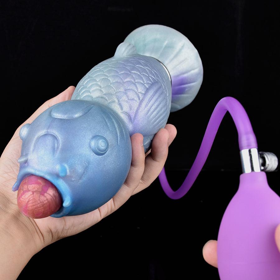 Blue Fantasy Carp Creature Ovipositor Toy