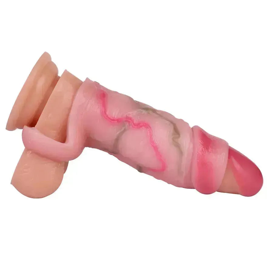 Lifelike Silicone Male Penis Enlarge Sleeve