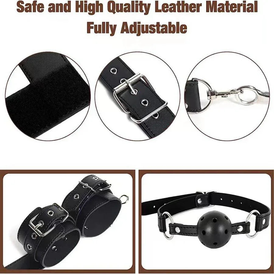 BDSM Metal Anal Hook Bondage with Gag